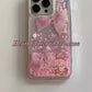 Heart Glitter Ribbon Case