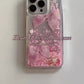 Heart Glitter Ribbon Case